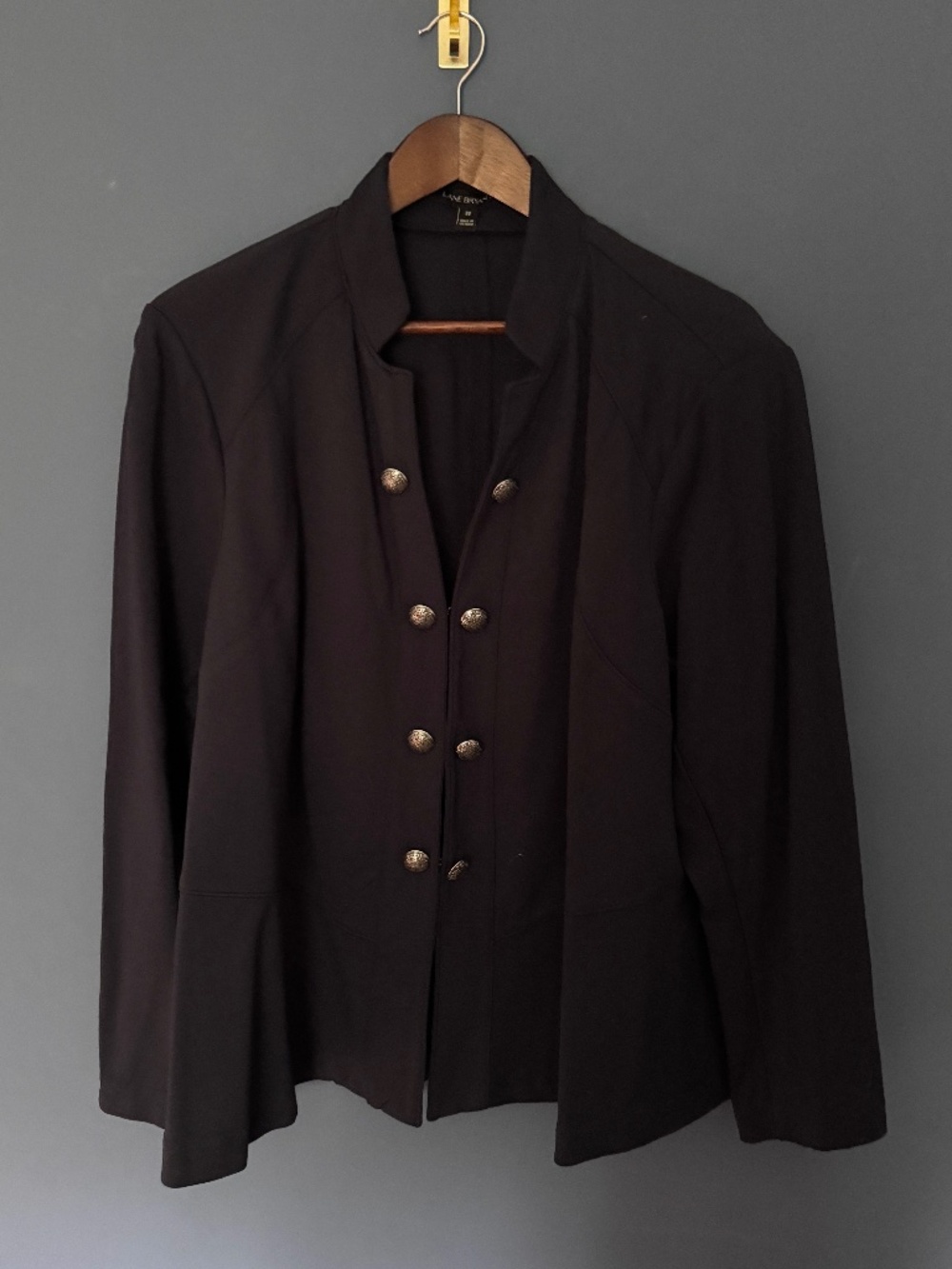 Lane Bryant Navy Military-Style Double-Breasted Blazer Size 22